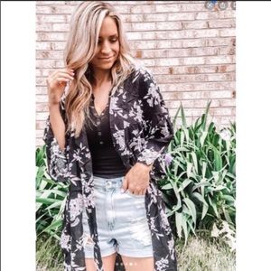 Spiritual gangster floral kimono